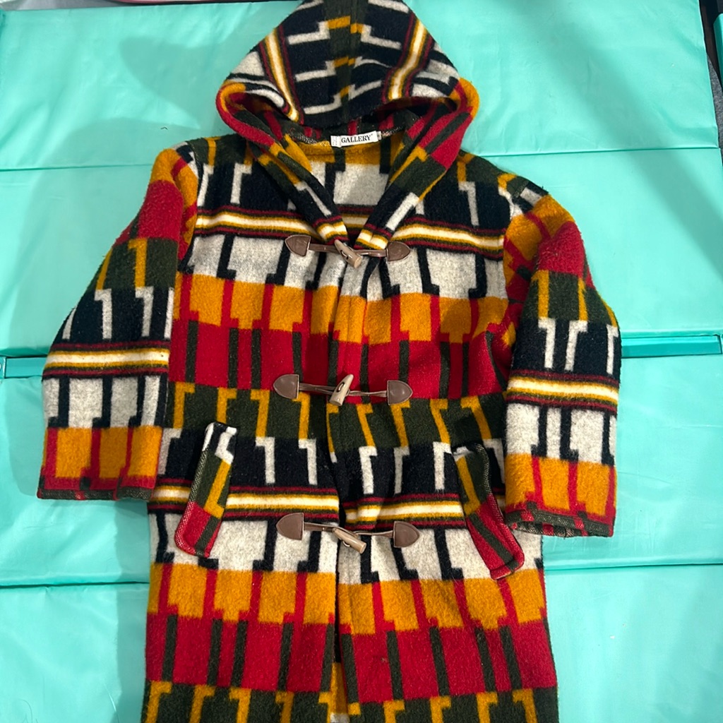 Gallery Multicolor Hooded Toggle Coat